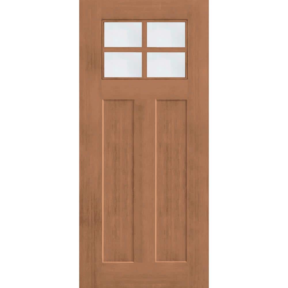 Regency 36 in. x 80 in. Universal Handing 4 Lite 1/4 Toplite Clear Glass Autumn Wh Fir Grain Fiberglass Front Door Slab price history on PriceWatchPro