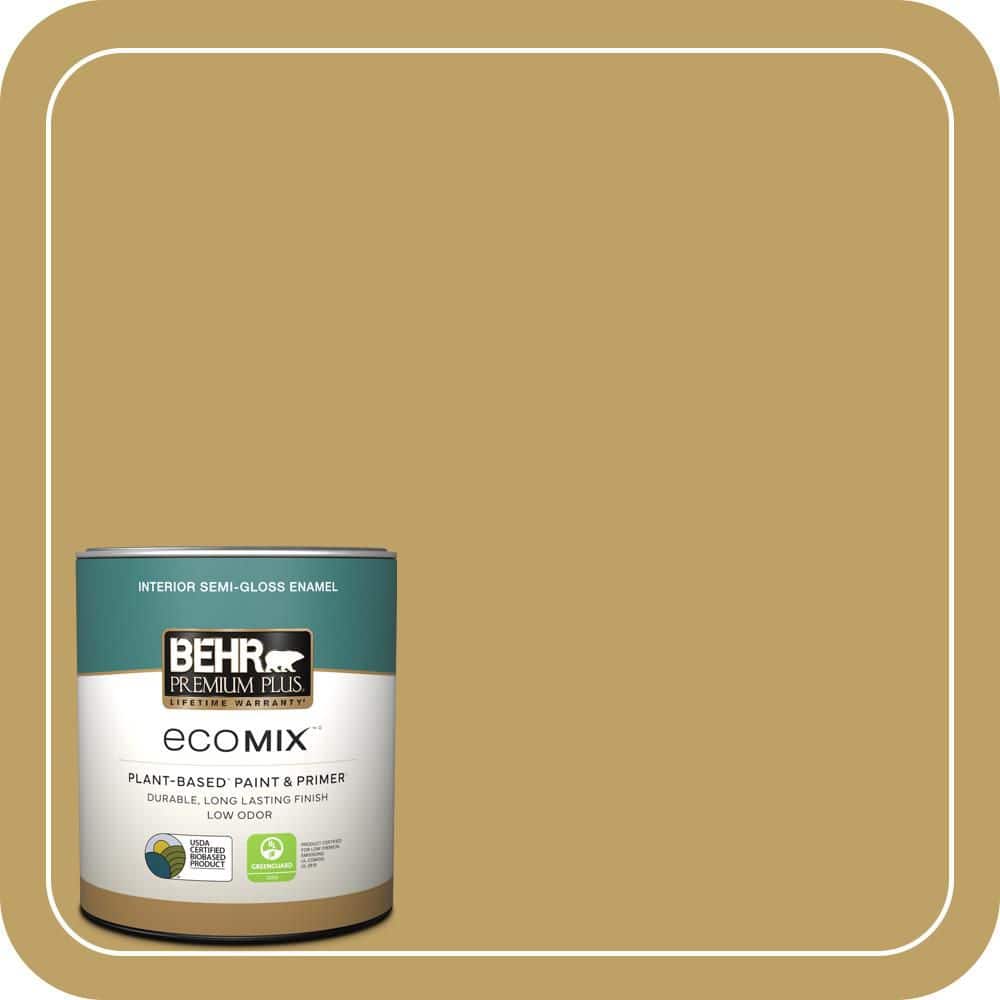1 qt. #360F-5 Desert Moss Semi-Gloss Enamel EcoMix Plant-Based Interior Paint & Primer price history on PriceWatchPro