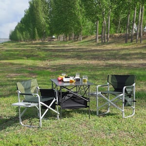 ITOPFOX Set of 2 Aluminium Frame Dark Gray Reclining Sling ITOPFOX Set of 2 Aluminium Frame Dark Gray Reclining Sling