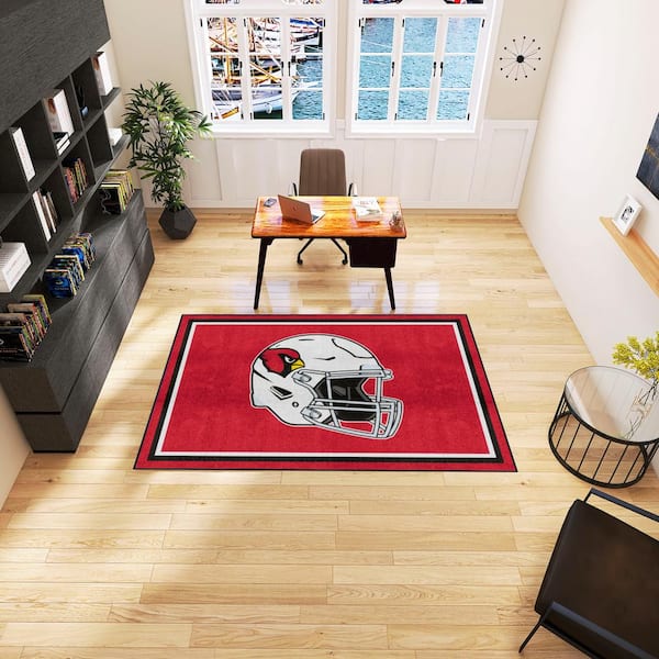 Arizona Cardinals football shaped rug