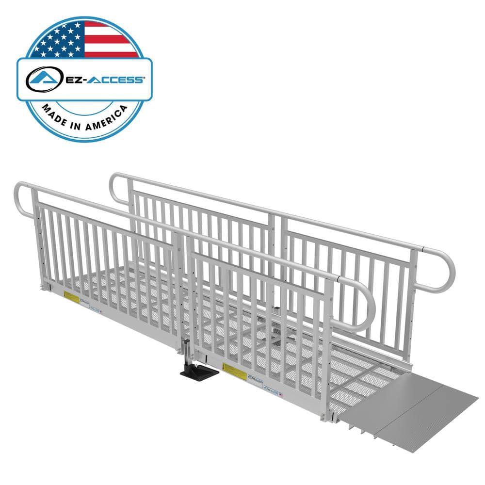 EZACCESS PATHWAY 3G 10 ft. Wheelchair Ramp Kit with Expanded Metal