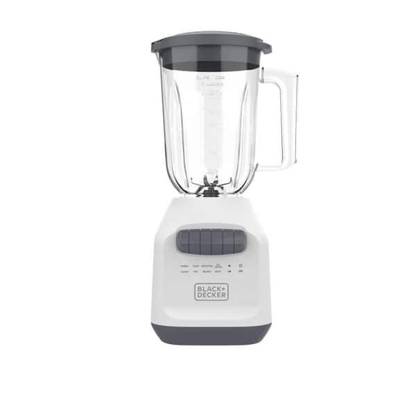BLACK+DECKER 56 oz. 8-Speed, White Blender, Ice Crushing Blender