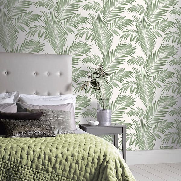 Cecil Green Tropical Wallpaper Sample