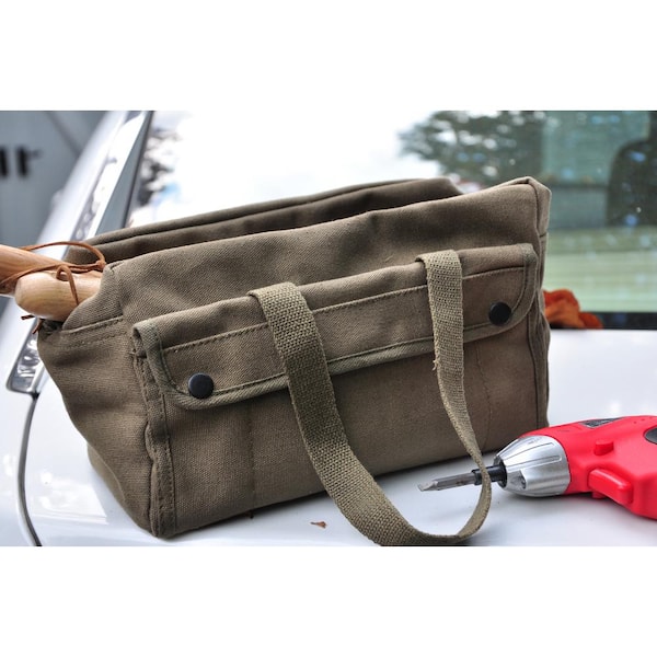 6.5 Vintage Olive Canvas Carry Golf Bag