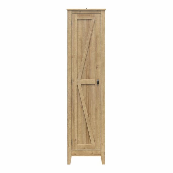 Systembuild Evolution Brownwood 18" Wide Storage Cabinet, Natural