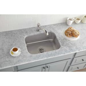 Avenue Undermount Stainless Steel 24 in. Single Bowl Kitchen Sink