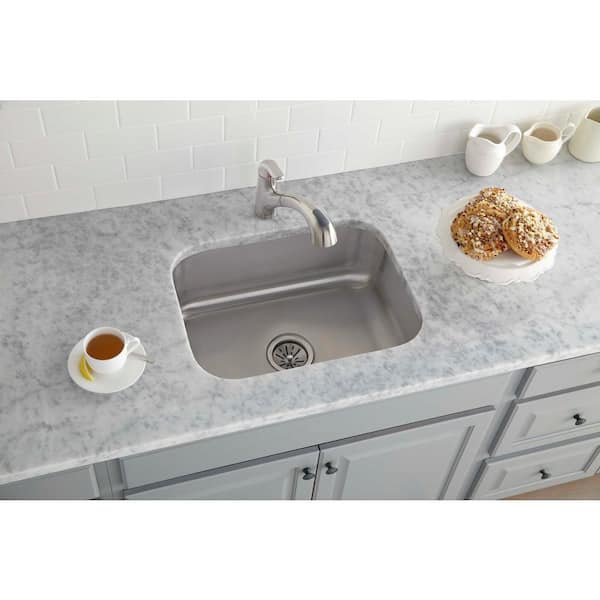 Avenue 24 in. Undermount Single Bowl 18-Gauge Stainless Steel Kitchen Sink Only
