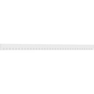 1 in. x 4 in. x 93-3/8 in. Architectural Grade PVC Sanford Dentil Trim Moulding with Backplate