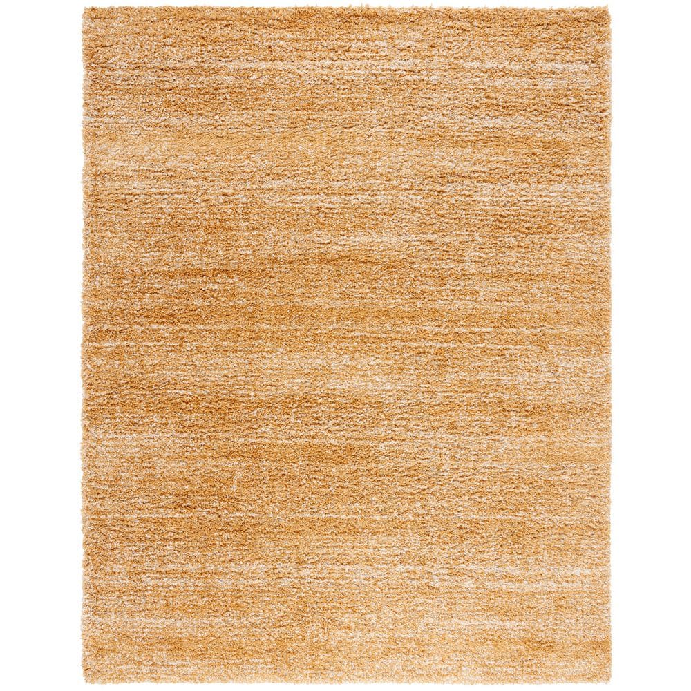 Hudson Shag 8 ft. x 10 ft. Gold/Ivory Solid Marle Area Rug price history on PriceWatchPro