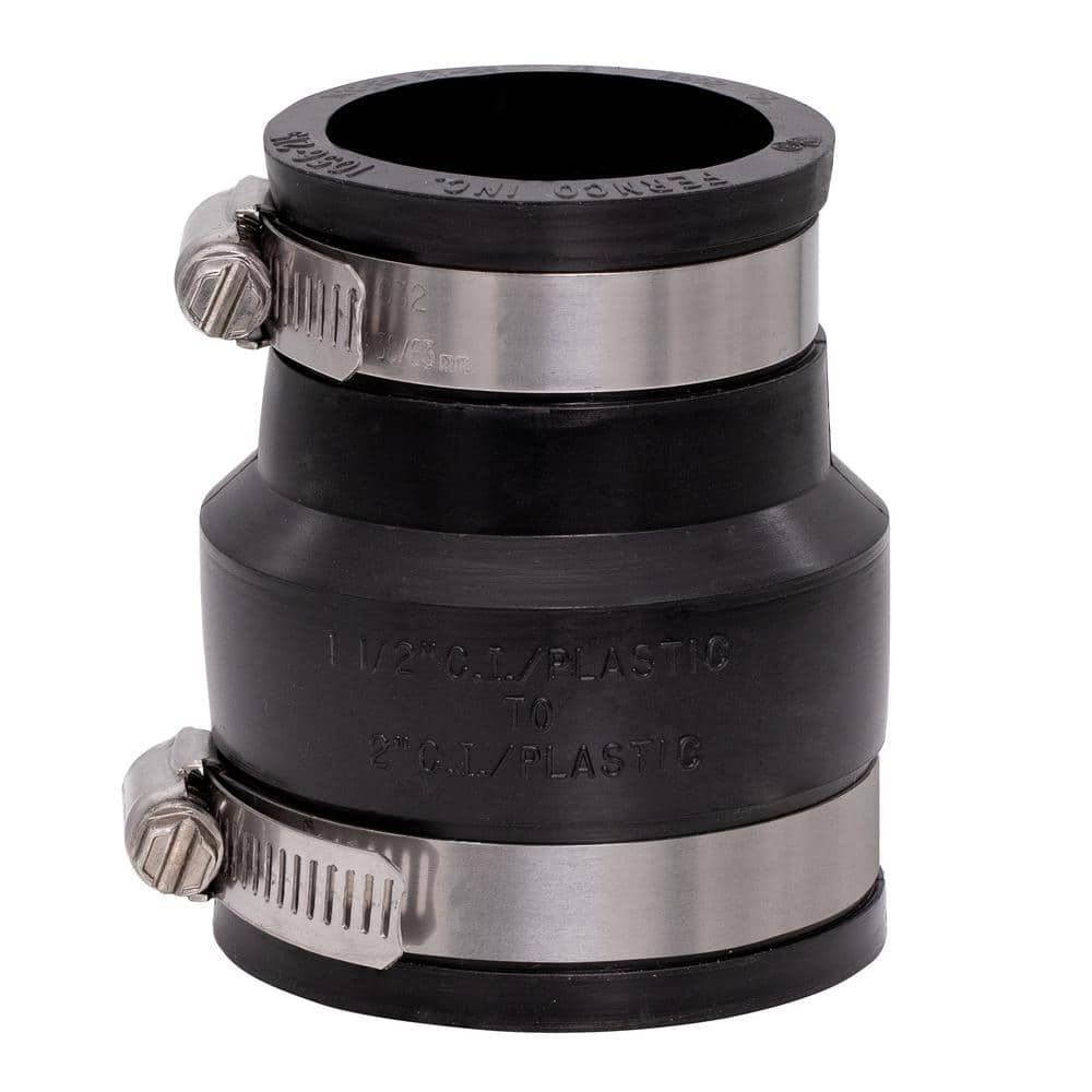 Fernco 2 in. x 1-1/2 in. DWV Flexible PVC Coupling P1056-215 - The