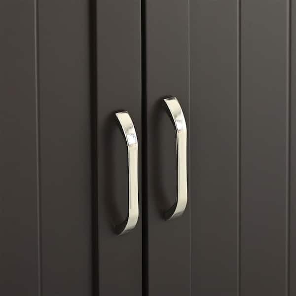 Cat Litter Box Furniture with Hidden Plug, 2 Doors, Indoor Cat Washroom Storage Bench Side Table Cat House