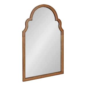 Hogan 35.98 in. H x 24.02 in. W Rustic Arch Framed Rustic Arch Framed Brown Wall Mirror