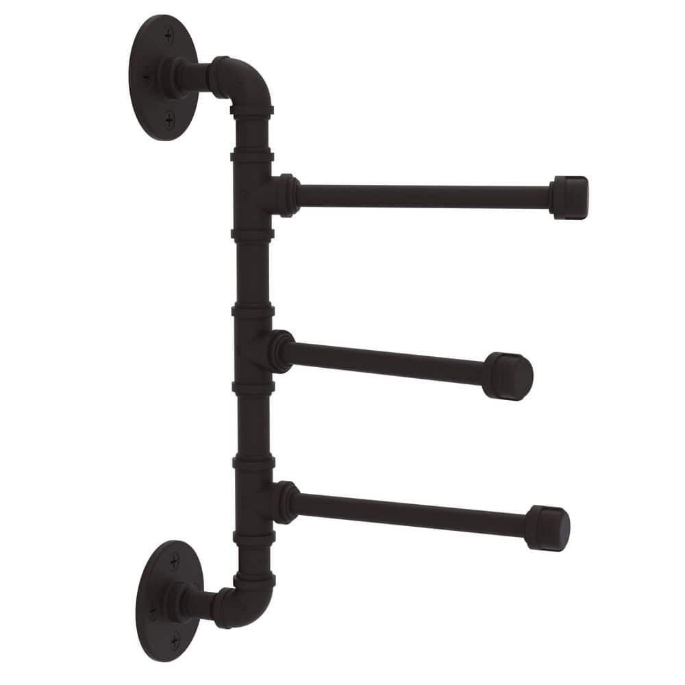 Oil Rubbed Bronze Swing Arm Wall Mounted Towel Bar