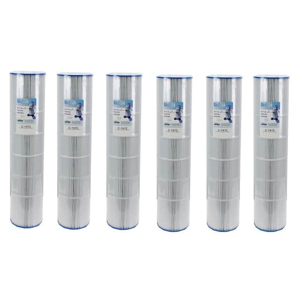 Unicel 7 in. Dia 125 sq. ft. Clean and Clear Replacement Filter Cartridge (6-Pack)