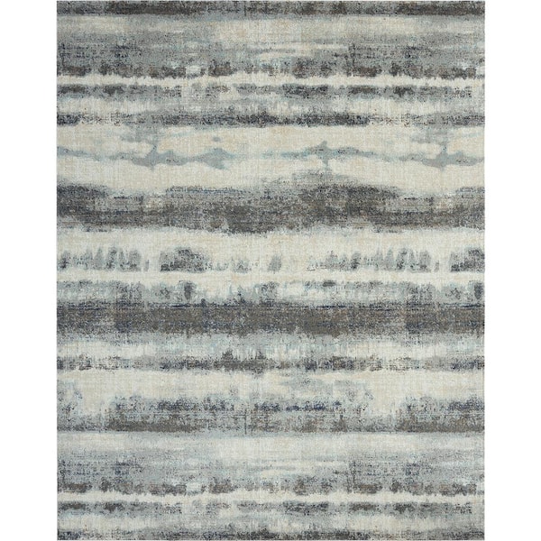 8 ft. x 11 ft. Gray 24-Seven Area Rug