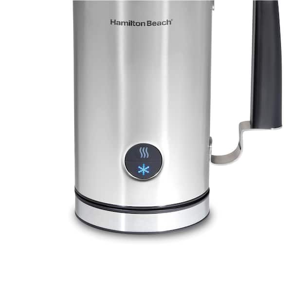 Hamilton Beach 10 oz. Stainless Steel Milk Frother and Warmer 43565C - The  Home Depot