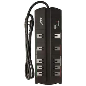 Smart Strip 10-Outlet 3600-Joule Energy Saving Surge Protector with 4 ft. Power Cord