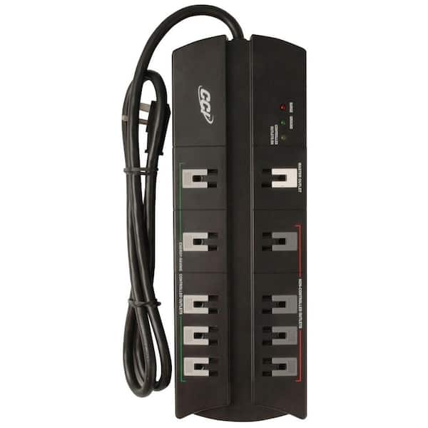 Woods Smart Strip 10-Outlet 3600-Joule Energy Saving Surge Protector with 4 ft. Power Cord