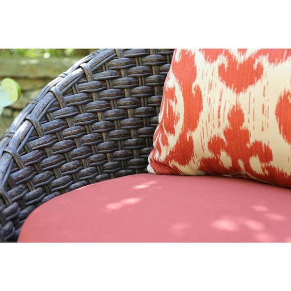 Corona Outdoor Patio Water Resistant Pillow Set 4 Orange