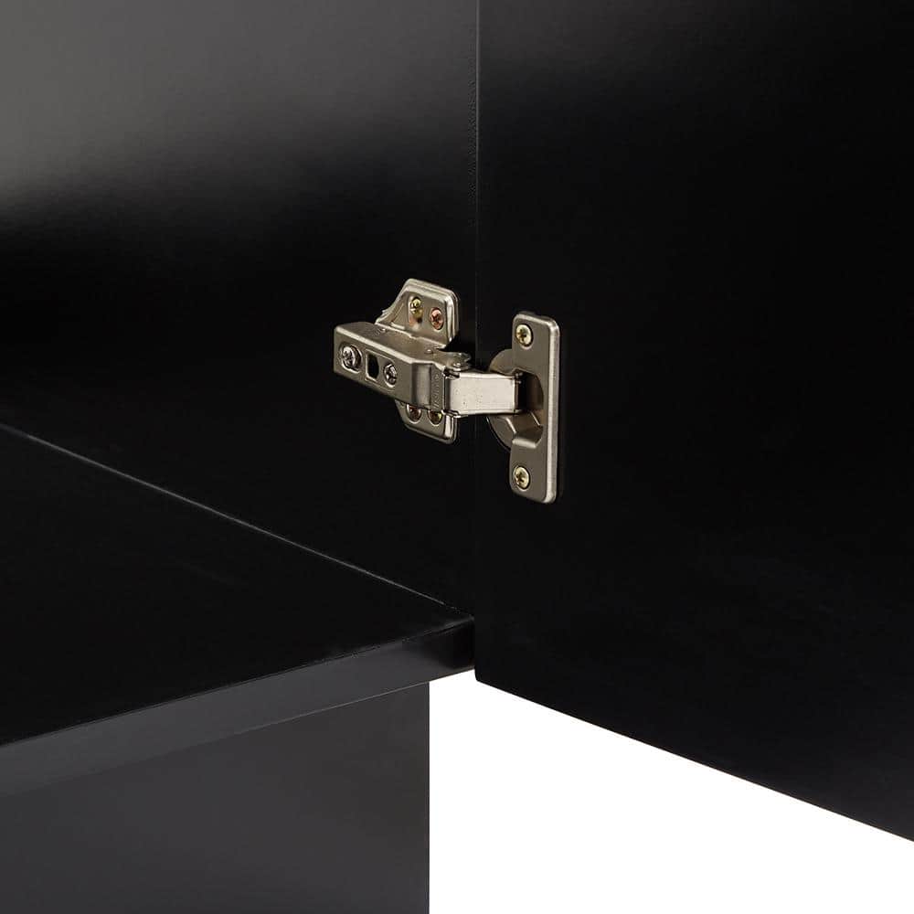 Hamlet 31" Black Wood Vanity with Carrara Marble Top