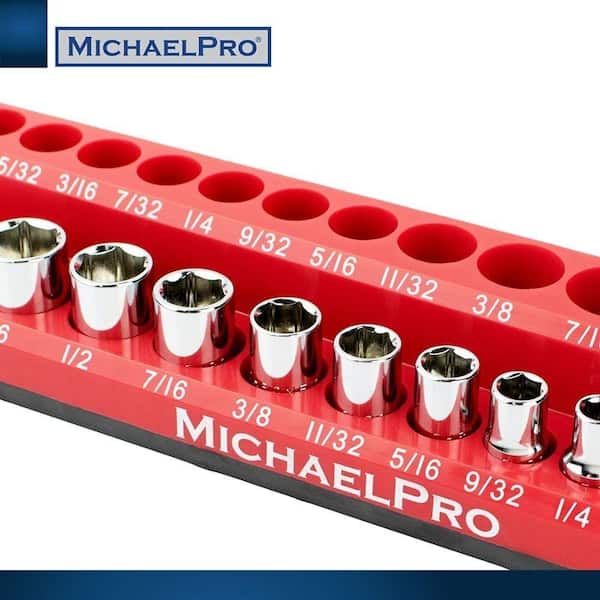 MICHAELPRO Magnetic Metal Wrench Organizer MP014031 - The Home Depot
