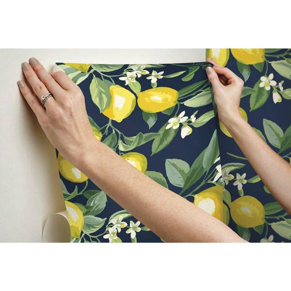 RoomMates Lemon Zest Peel and Stick Wallpaper (Covers  sq. ft.)  RMK11657WP - The Home Depot