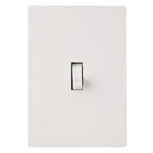 Maple Hill 1-Gang White Toggle Plastic Wall Plate (1-Pack)