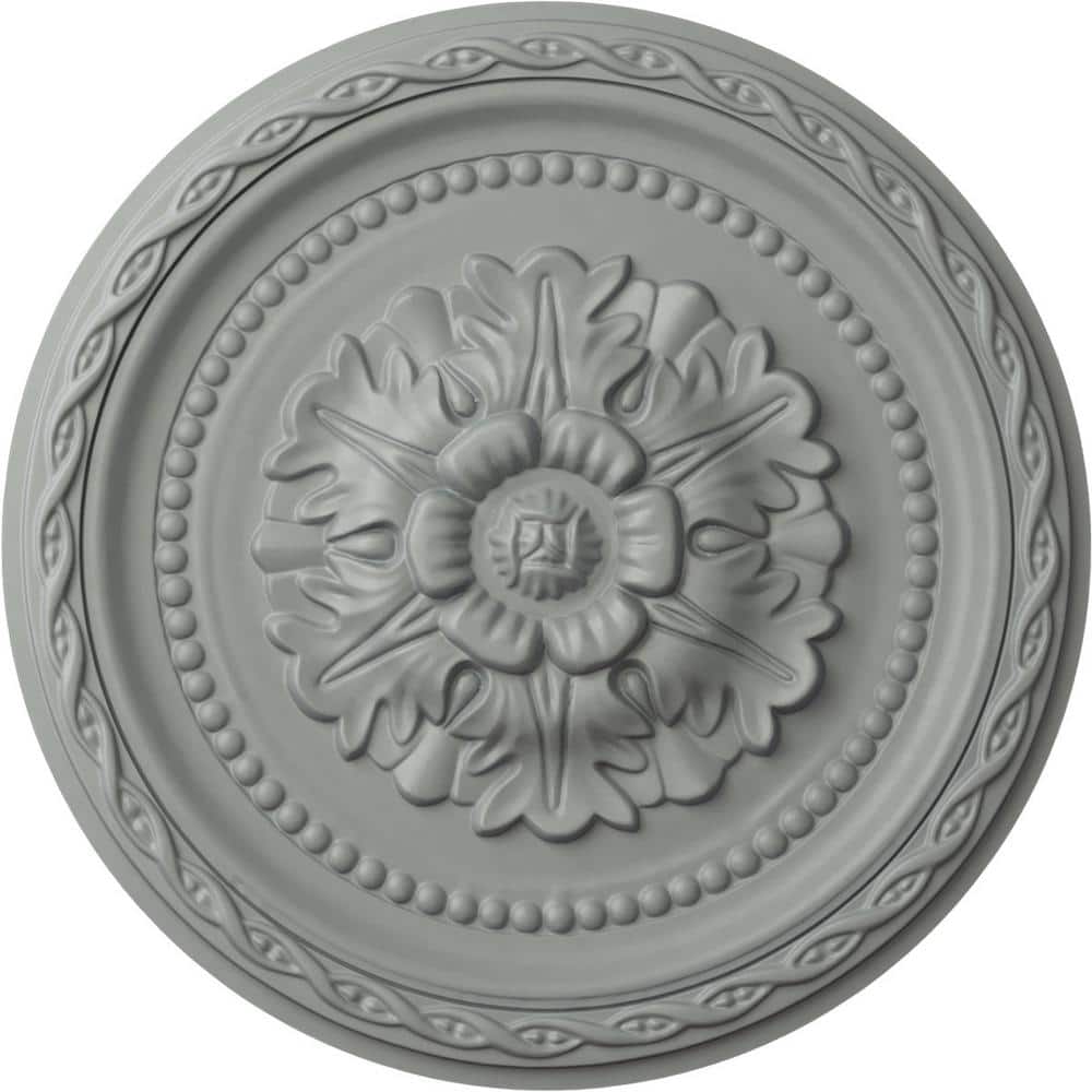Palmetto Gray Urethane 11.5" Ceiling Medallion