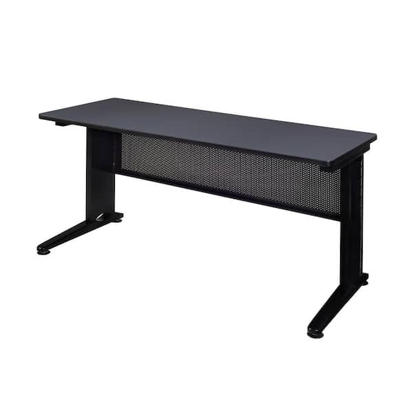 Unbranded Fusion Grey 60 in. W x 24 in. D Training Table