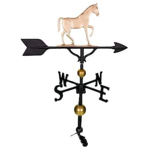 32 in. Deluxe Gold Gaited Horse Weathervane