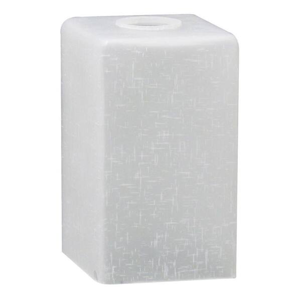 Westinghouse 6-7/8 in. Hand-Blown White Linen Cube Neckless Fixture Shade