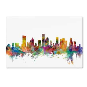 22 in. x 32 in. Houston Texas Skyline by Michael Tompsett