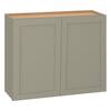 Westfield Dusk Gray Shaker Stock Assembled Wall Kitchen Cabinet (36 in. W x 12 in. D x 30 in. H)