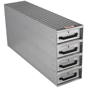 Jobox 50 in. L x 24 in. W x 6 in T  Heavy-Duty Aluminum 4-Drawer Storage System