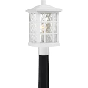 Stonington 1-Light White Lustre Outdoor Post Lantern