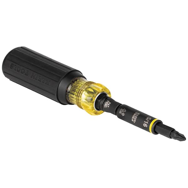 Klein Tools 11-in-1 Multi Bit Impact Rated Screwdriver / Nut Driver (32500HDR)