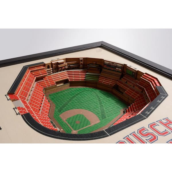 YouTheFan MLB St. Louis Cardinals 25 Layer Stadiumviews 3D Wooden