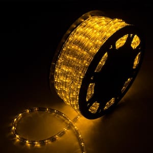 Outdoor 150 ft. 110-Volt Plug-In Yellow Color Changing Light LED Rope Light
