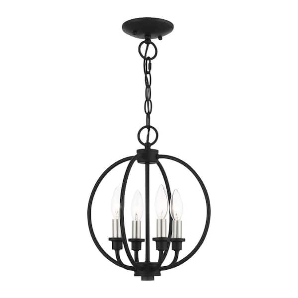 AVIANCE LIGHTING Arabelle-4 Light Black Chandelier