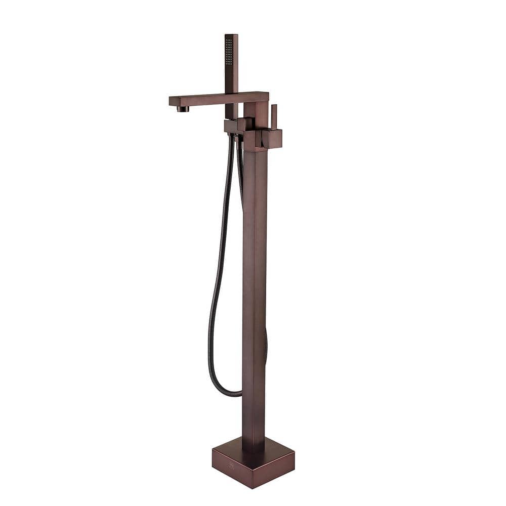 Oil Rubbed Bronze Freestanding Bathtub Faucet with Hand Shower