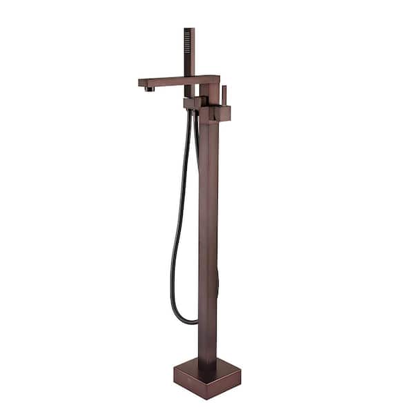 Maincraft Single-Handle Freestanding Tub Faucet with Hand Shower Head in Oil Rubbed Bronze