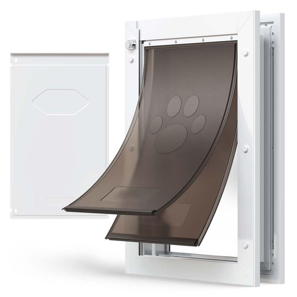 Pet Door, Large, Double Magnetic Flaps, Metal Frame, Strong & Weatherproof, Easy to Install for Dogs, 2025 update price history on PriceWatchPro