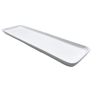 Aluminum Decorative White Modern Tray