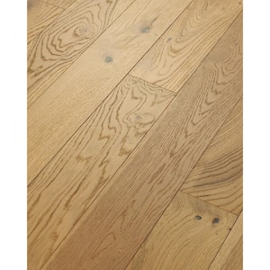Morganton Horizon White Oak 1/2 in. T X 5 in. W  Wire Brushed Engineered Hardwood Flooring (29.53 sq.ft./case)