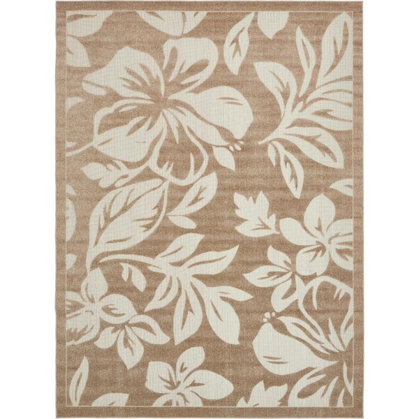 Indoor/Outdoor Jacksonville Beige 9' 0 x 12' 0 Area Rug