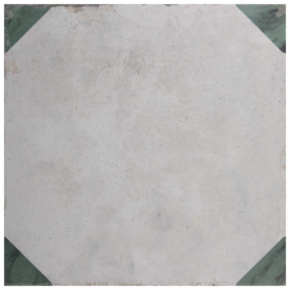 Renaissance Deco Emerald Corner 7-7/8 in. x 7-7/8 in. Porcelain Floor and Wall Tile (7.65 sq. ft./Case) price history on PriceWatchPro
