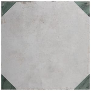 Renaissance Deco Emerald Corner 7-7/8 in. x 7-7/8 in. Porcelain Floor and Wall Tile (6.3 sq. ft./Case)