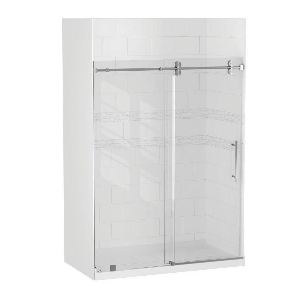 AZUPIN 36 in. L x 60 in. W x 78 in. H Alcove Shower Stall/Kit with ...