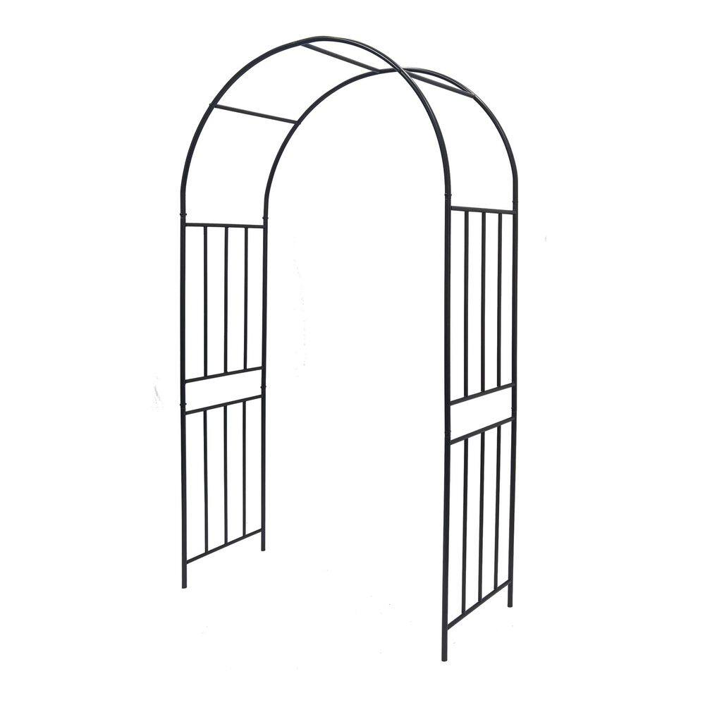 42.24 in. x 85.83 in. Black Metal Garden Arch Arbor Trellis price history on PriceWatchPro