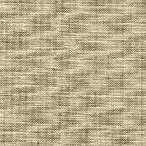 Warner Bay Ridge Beige Faux Grasscloth Beige Wallpaper Sample